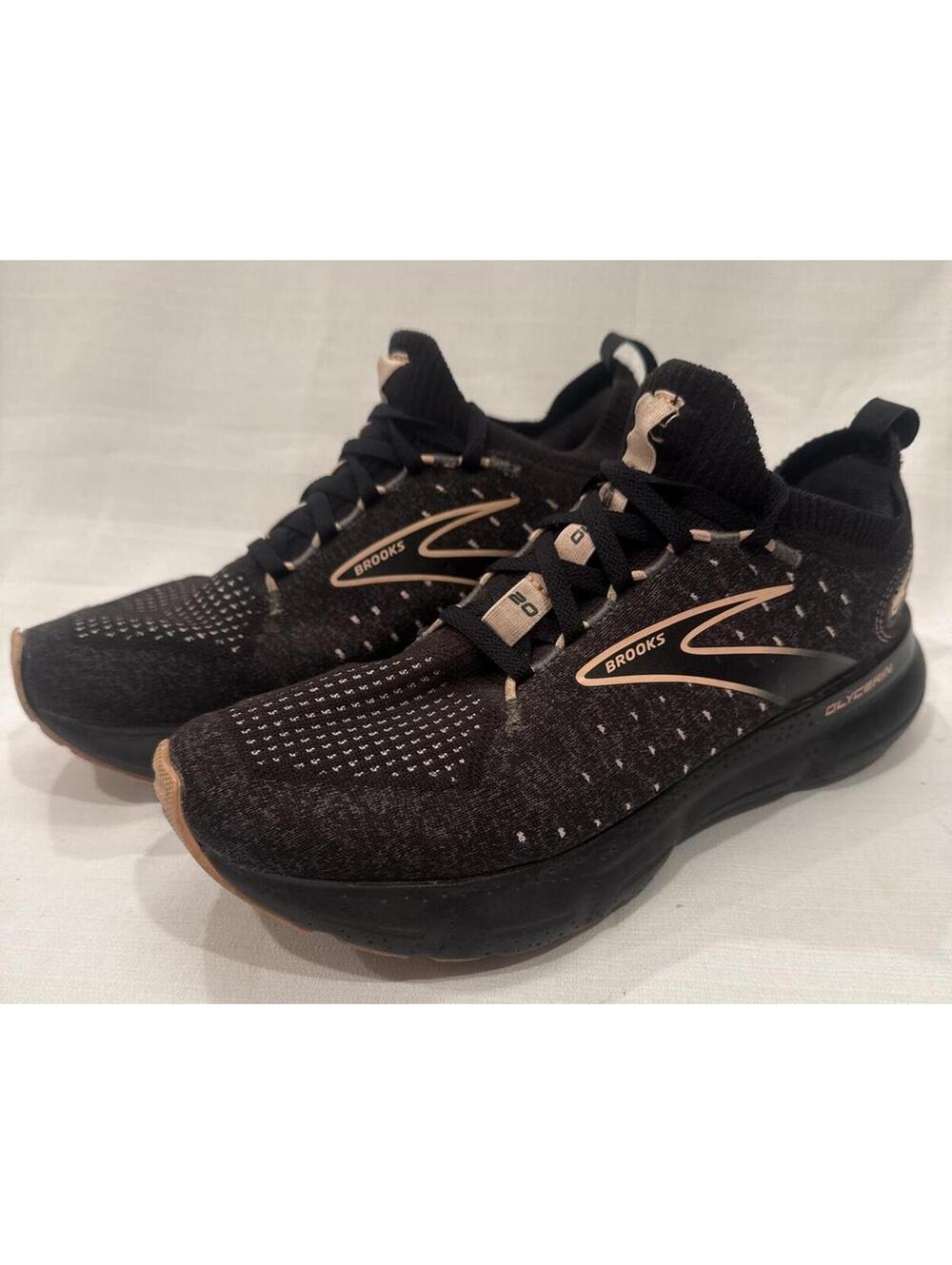 Brooks Glycerin 20 Women's Running Shoes Black/Gold Size 9 Medium
